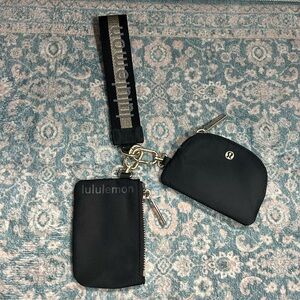 lululemon athletica Black Key & Card Holder Set